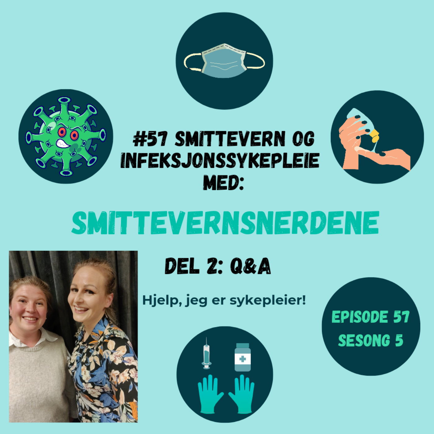#57 Smittevern og infeksjonssykepleie med: Smittevernsnerdene, del 2: Q&A